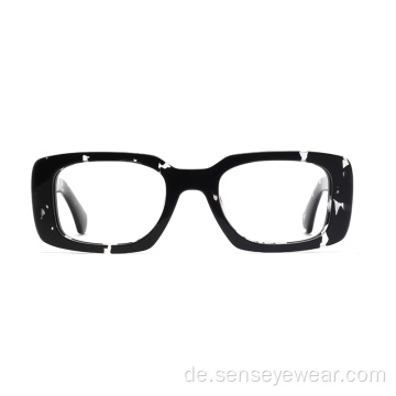Weinlese-Design-Quadrat-Schrägsacetat-Rahmen-optische Gläser